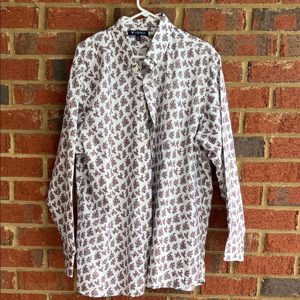 Daniel Cremieux Floral Long Sleeve  Button-Up Shirt